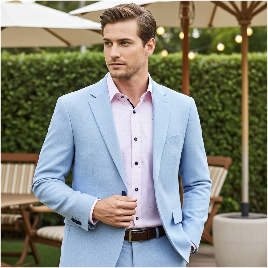 George Button-Up Shirt With Contrast Details // Pink // Contemporary Fit (Regular) - final sale