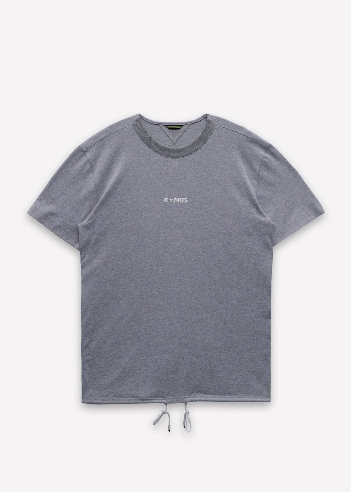 Men's Side Seam Tape Short Sleeve Tee in Heather Grey - Konus Brand
