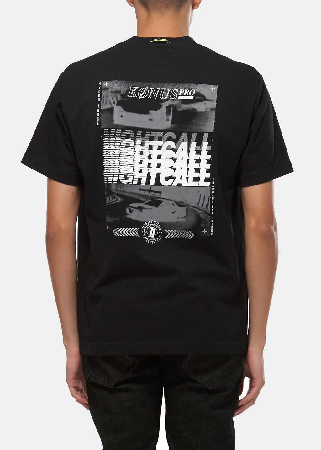 Men's Graphic Short Sleeve Tee in Black - Konus Brand