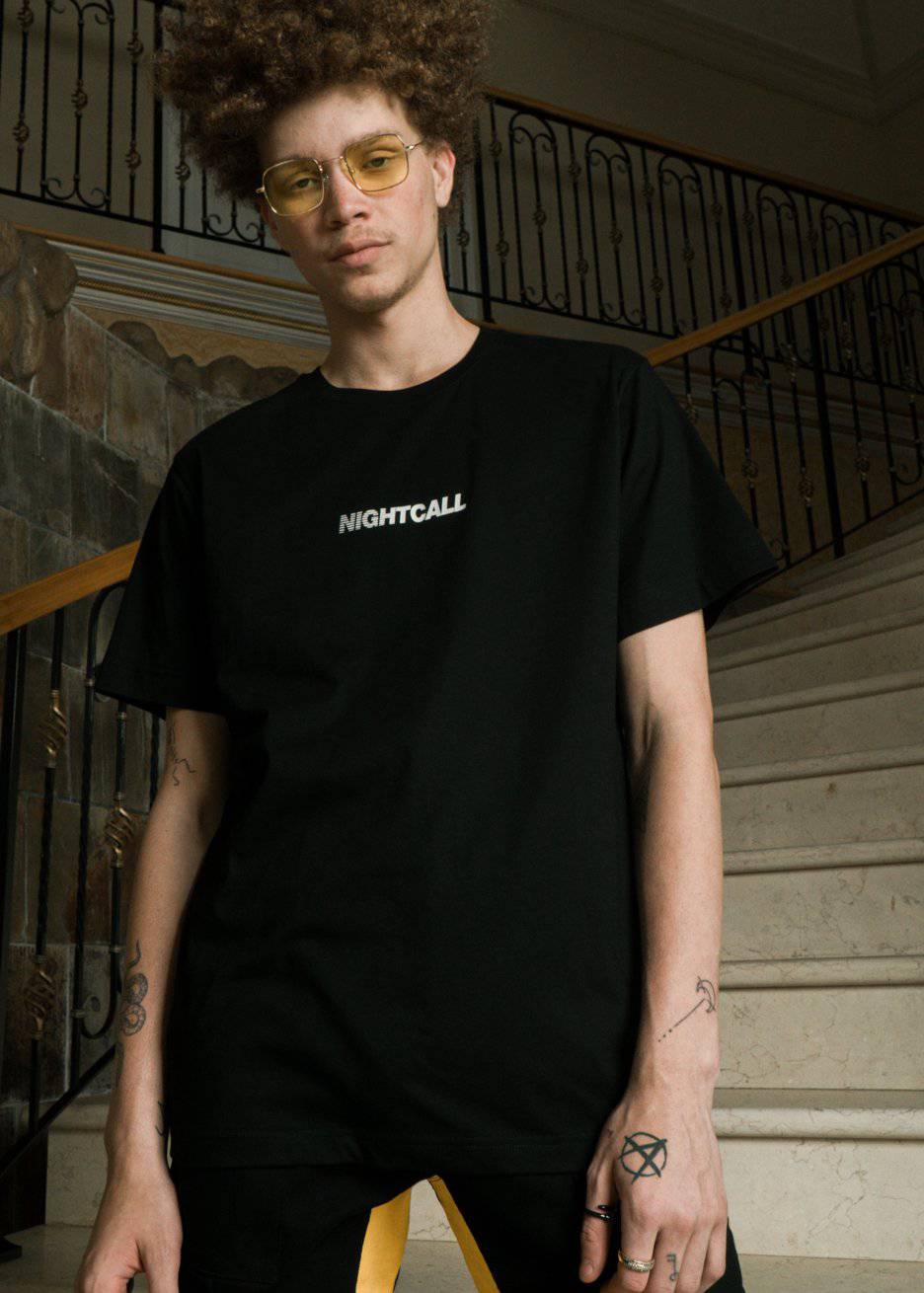 Men's Graphic Short Sleeve Tee in Black - Konus Brand