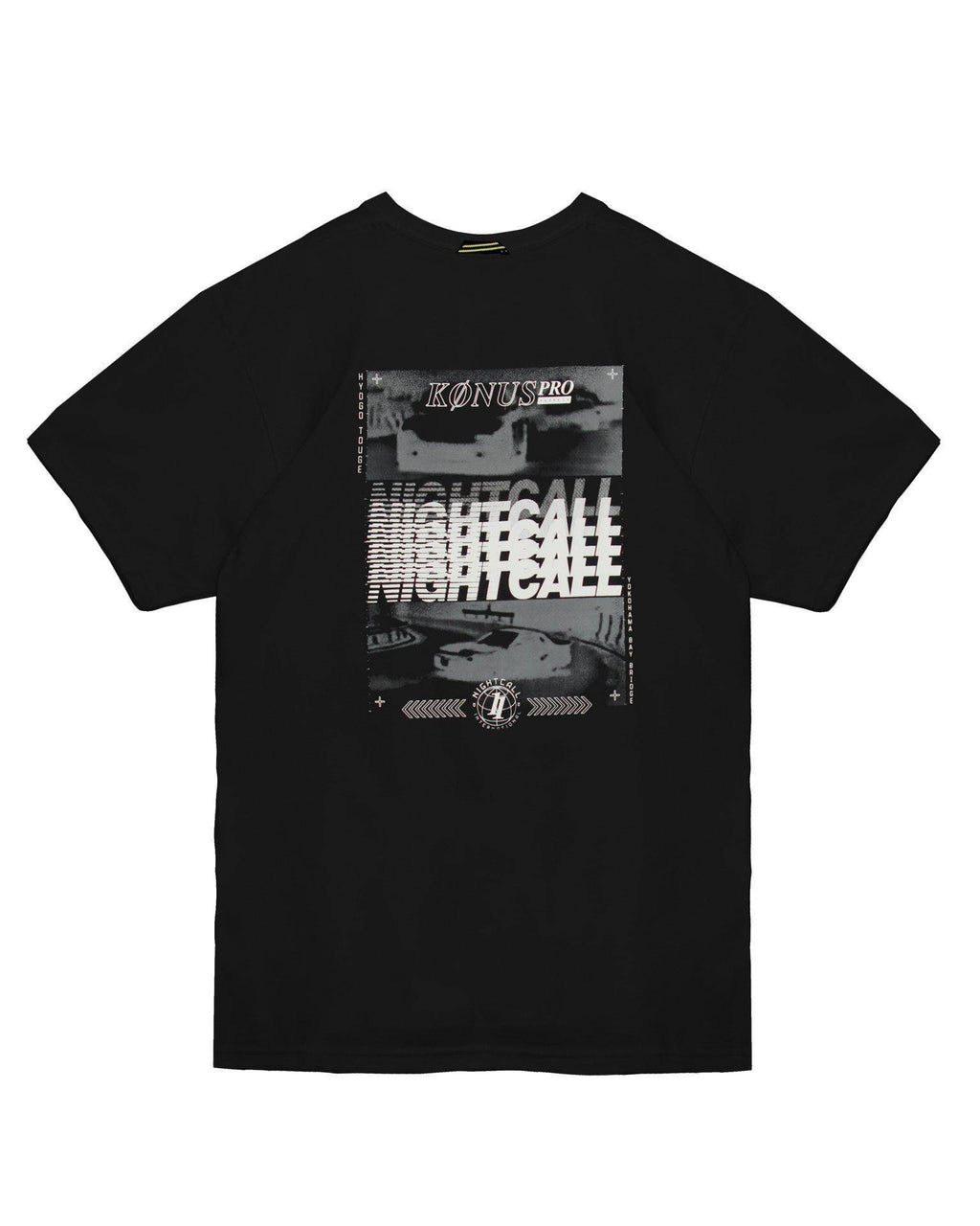 Men's Graphic Short Sleeve Tee in Black - Konus Brand