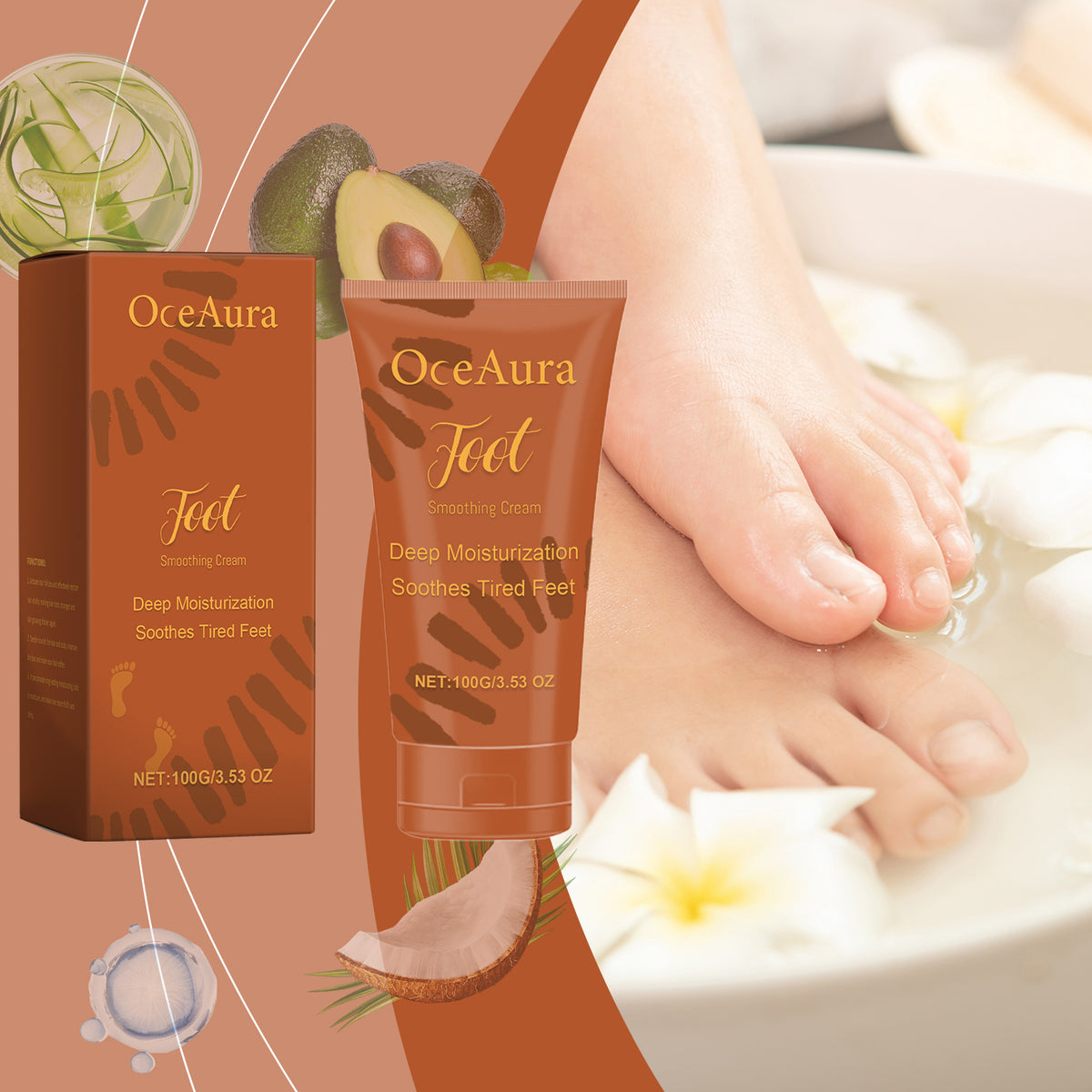 OceAura Foot Moisturizing Cream