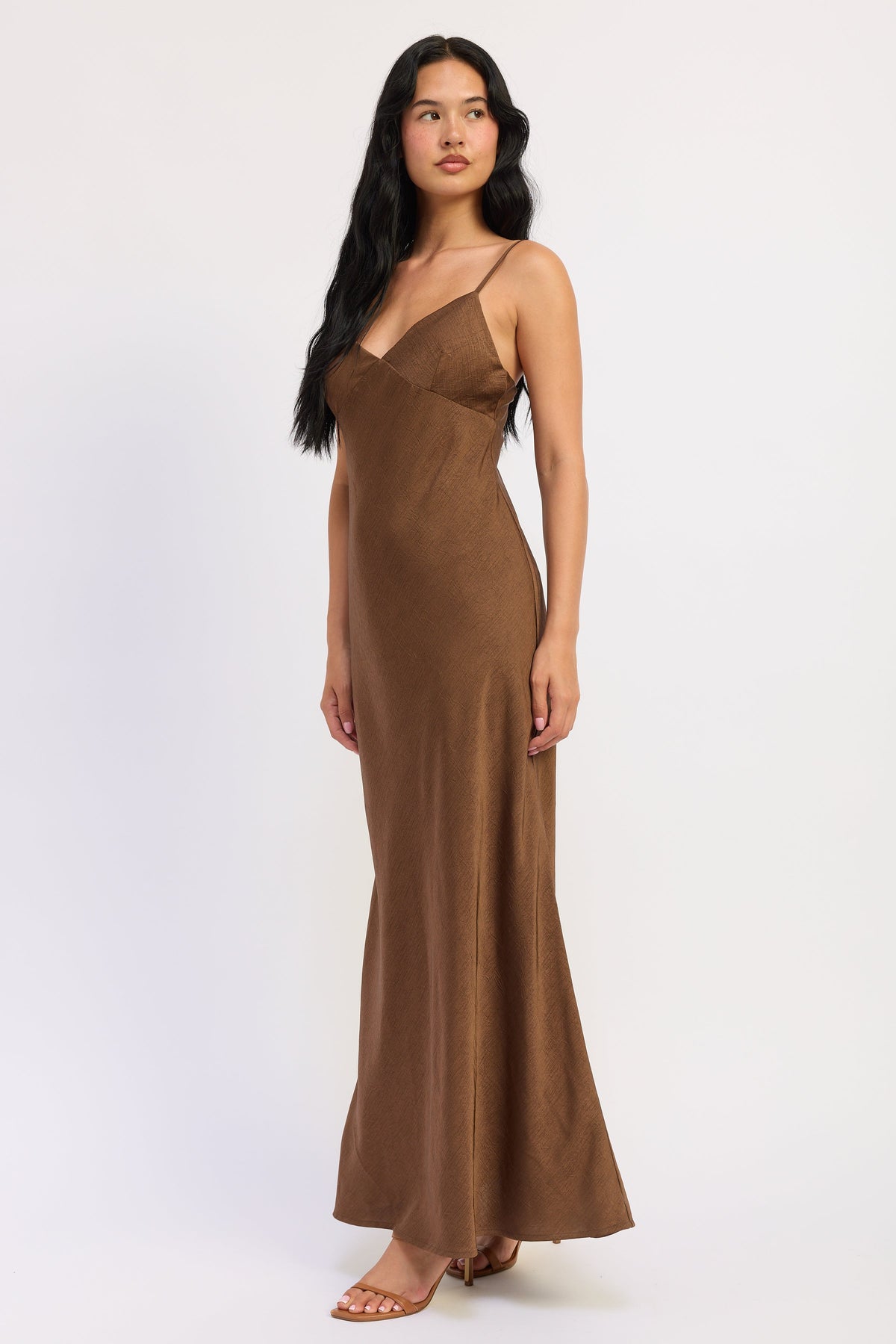 Amara Satin Maxi Dress