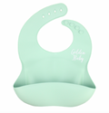 Silicone Pocket Bib // Aqua