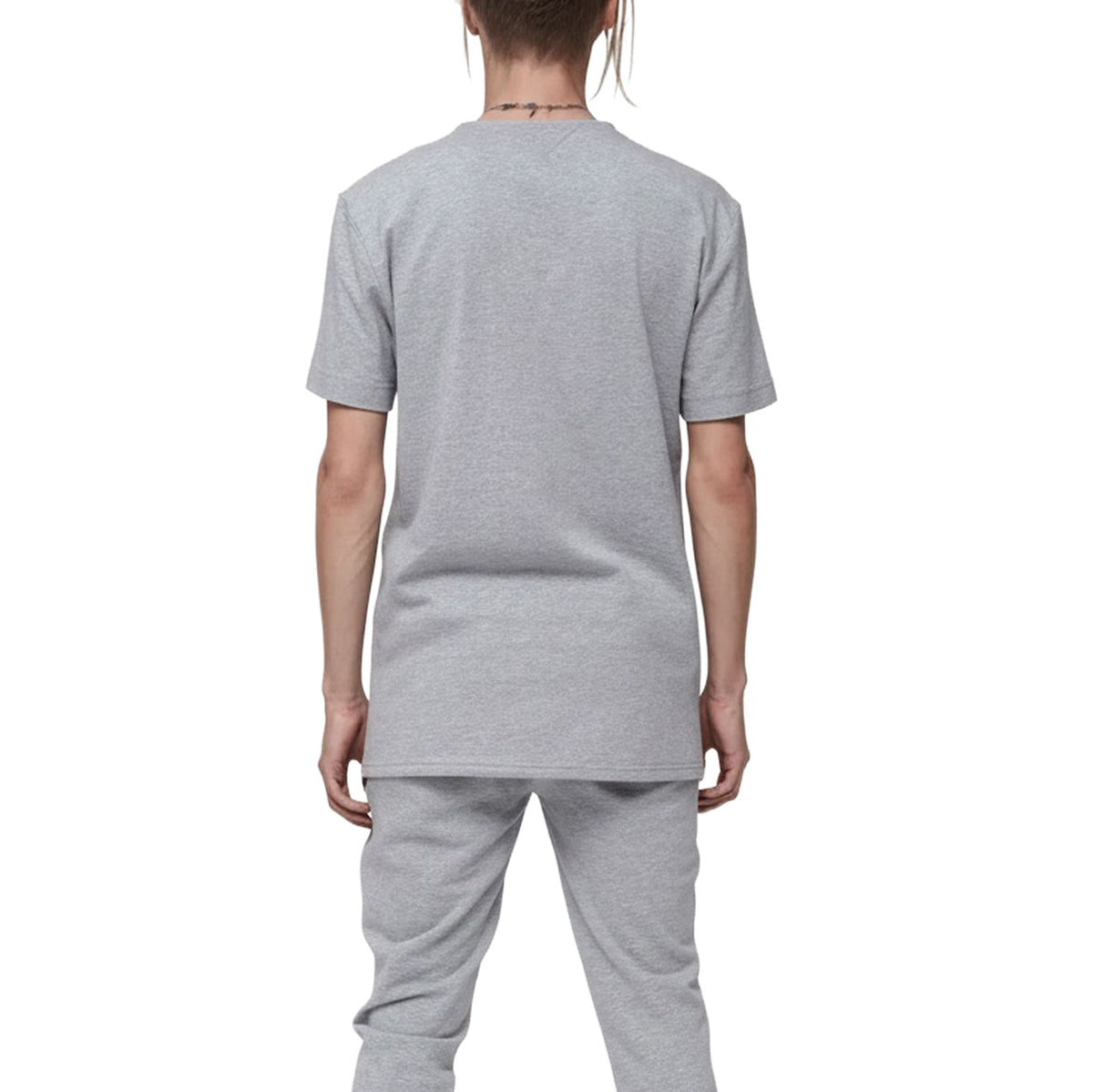 Men's Side Seam Tape Short Sleeve Tee in Heather Grey - Konus Brand