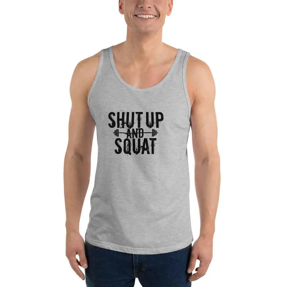 Men’s Motivational Tank Top – “Confidence” Fitness Gym Shirt