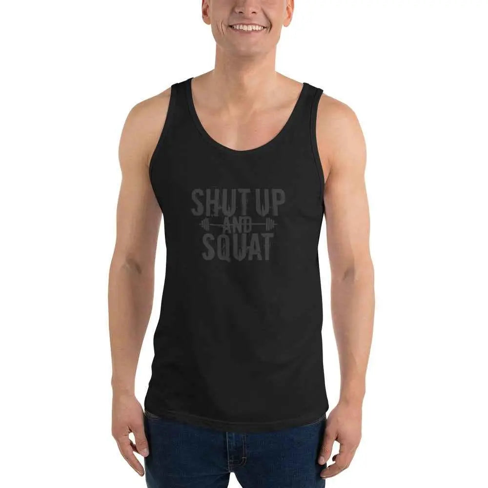 Men’s Motivational Tank Top – “Confidence” Fitness Gym Shirt