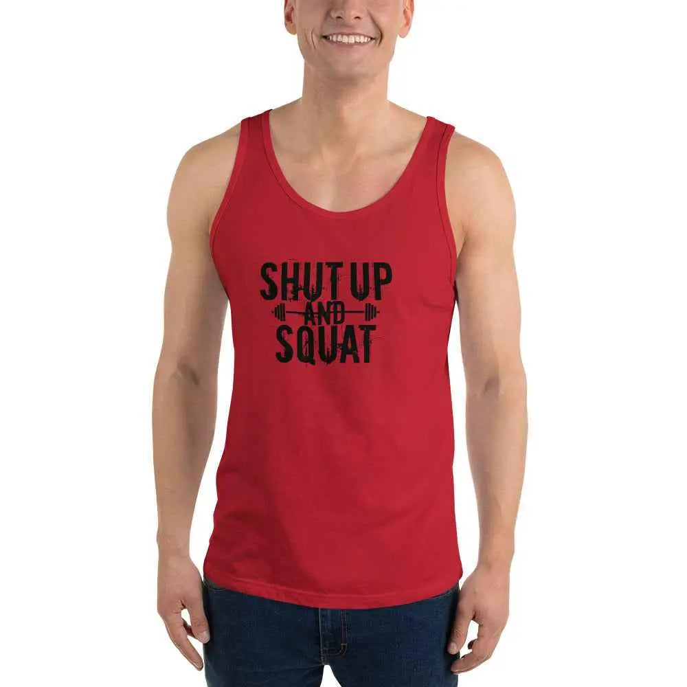 Men’s Motivational Tank Top – “Confidence” Fitness Gym Shirt